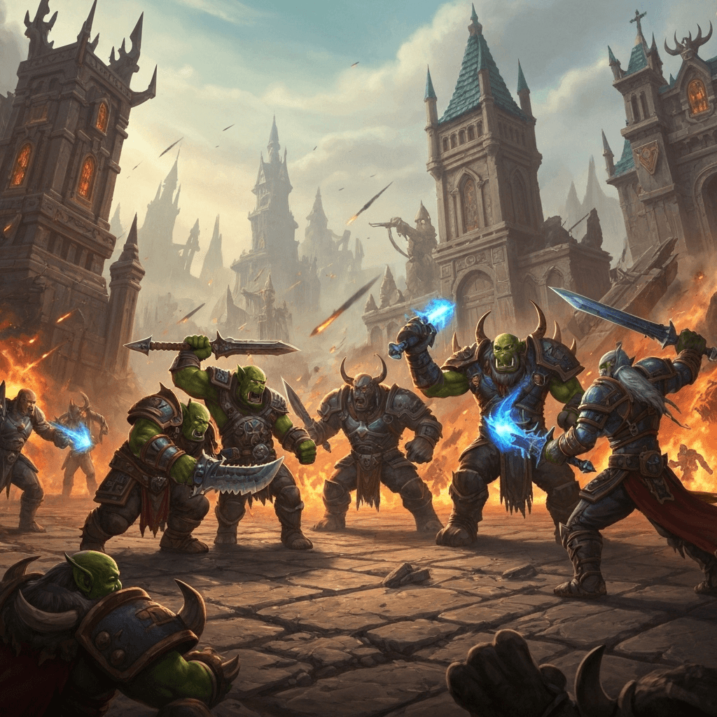 Horde vs Alliance Epic Battle